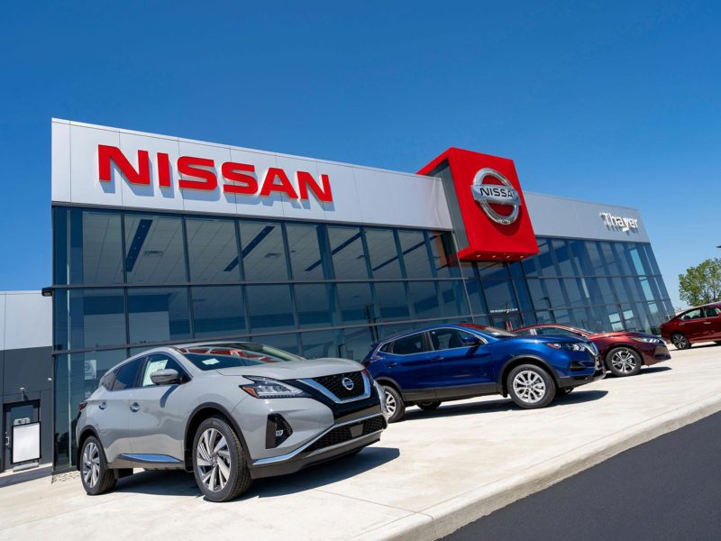Nissan auto dealership commercial construction project