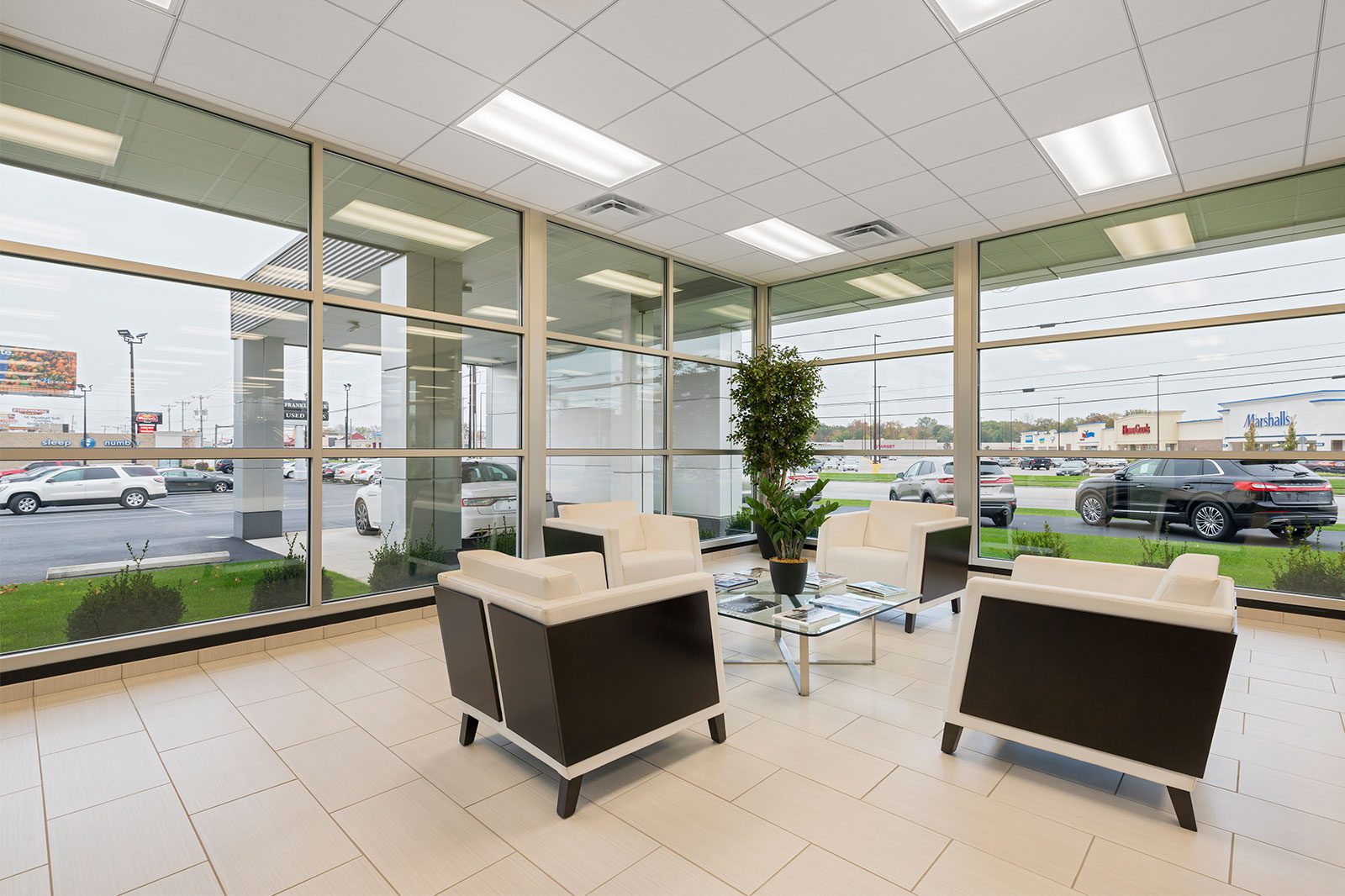 Auto dealership commercial construction work