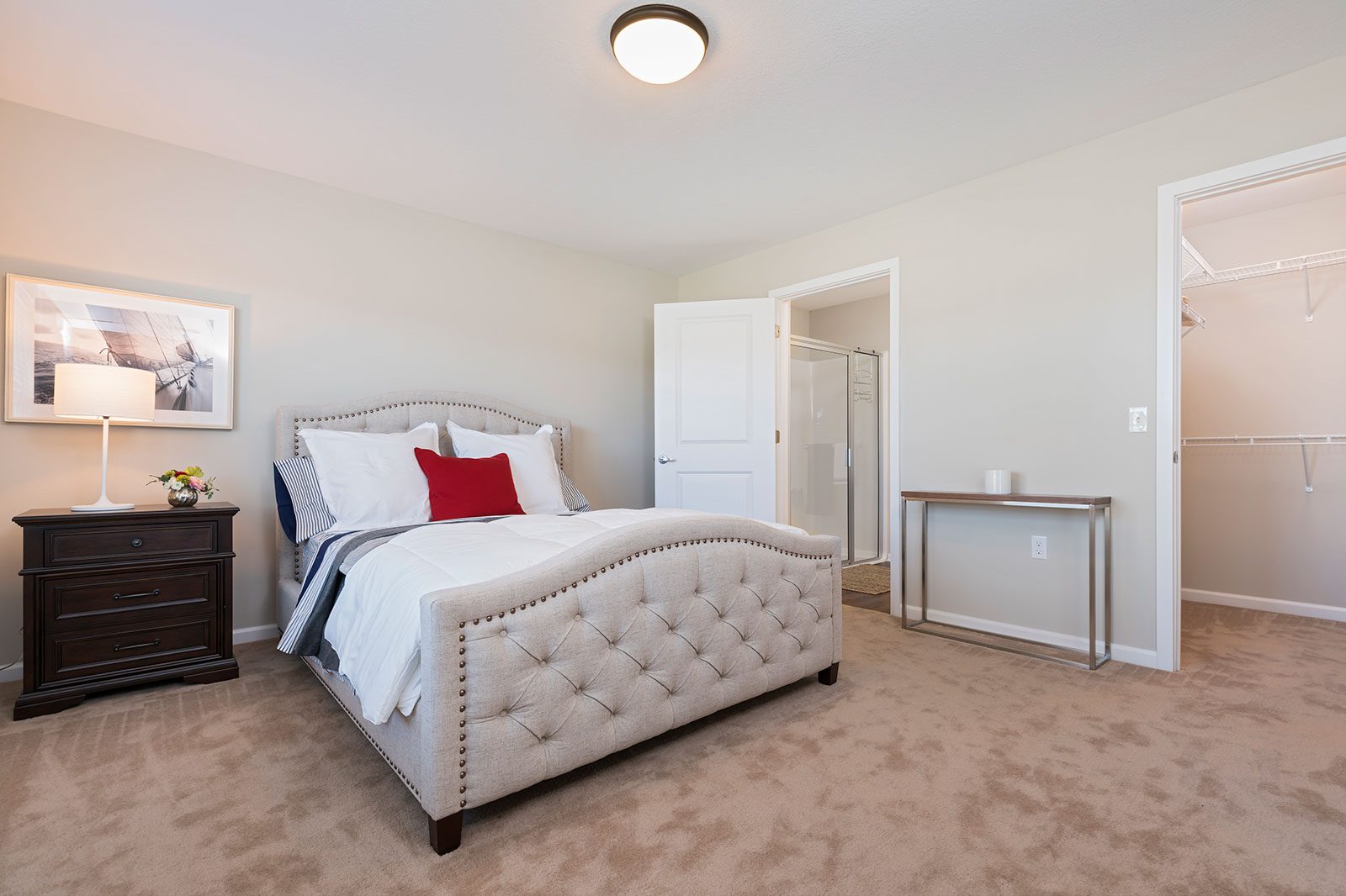 Bedroom area in living facility constructed by Miller Diversified