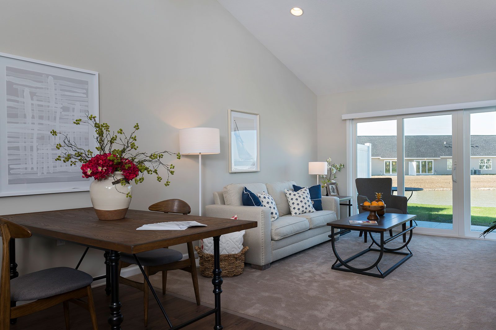 Living area at horizon pointe villas
