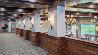 Hall area from a country club commercial construction project