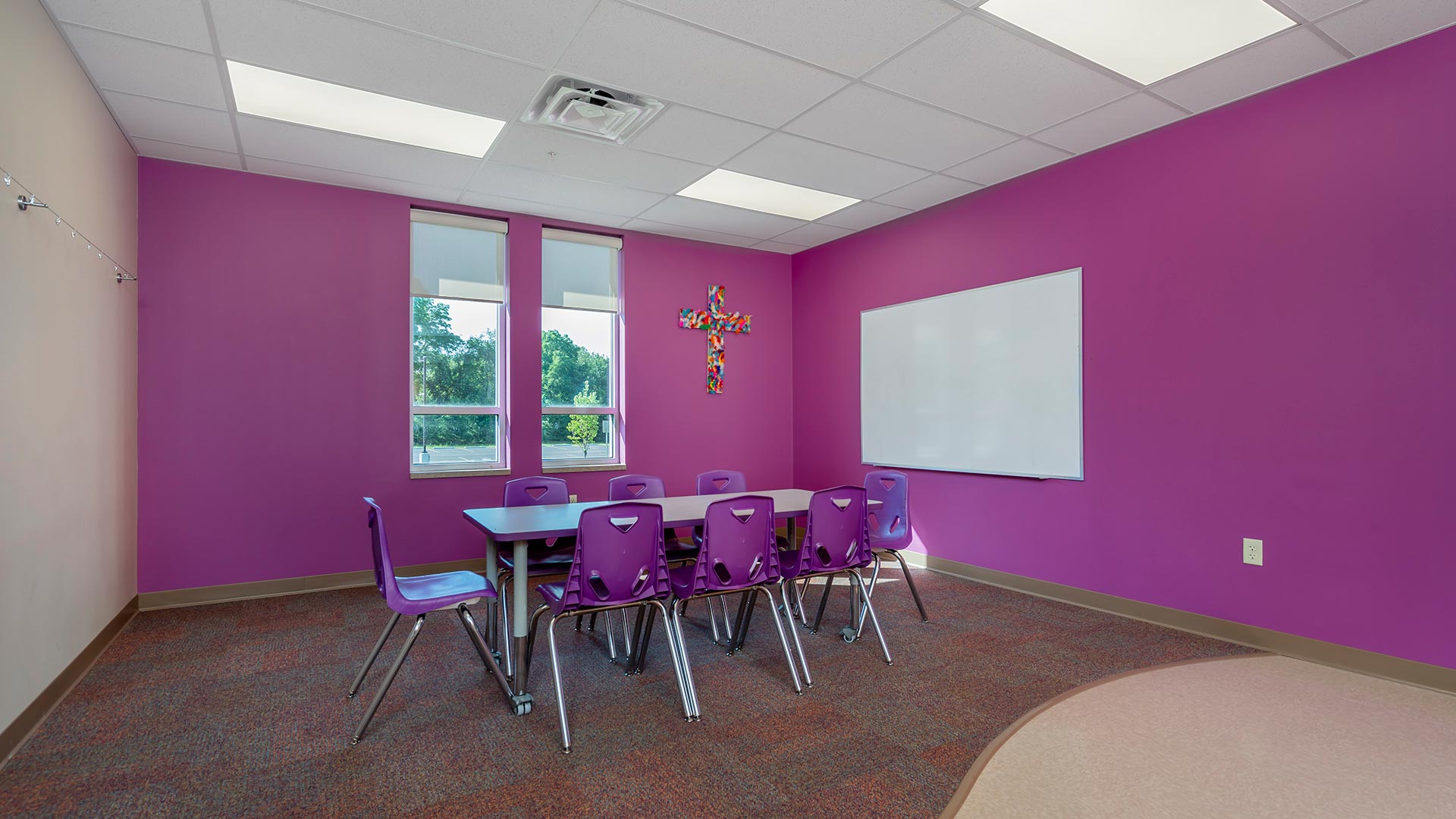 Church meeting rooms from church construction project