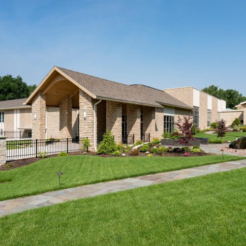 Front of a religious construction project by Miller Diversified