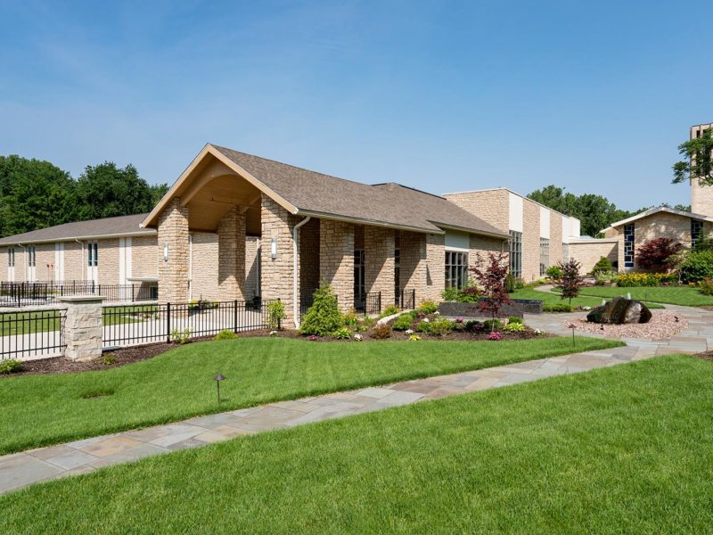 Front of a religious construction project by Miller Diversified