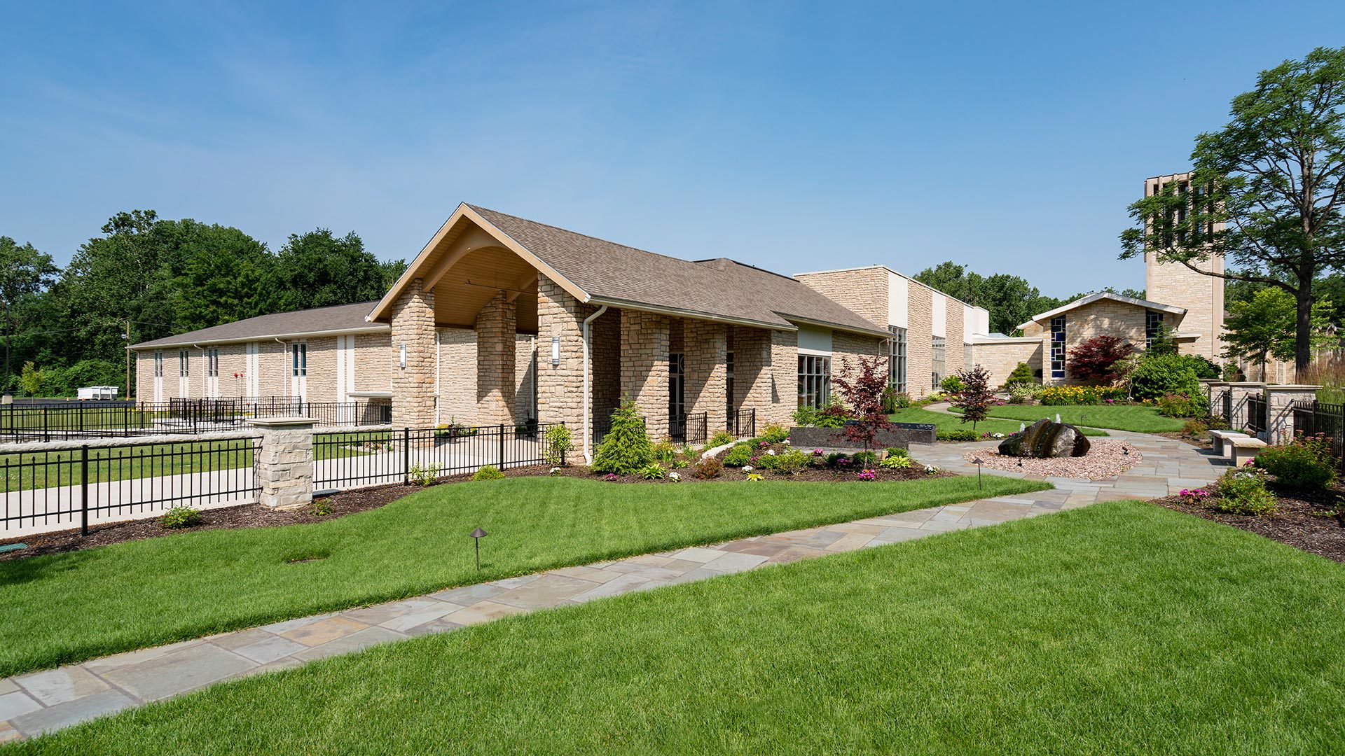 Front of a religious construction project by Miller Diversified