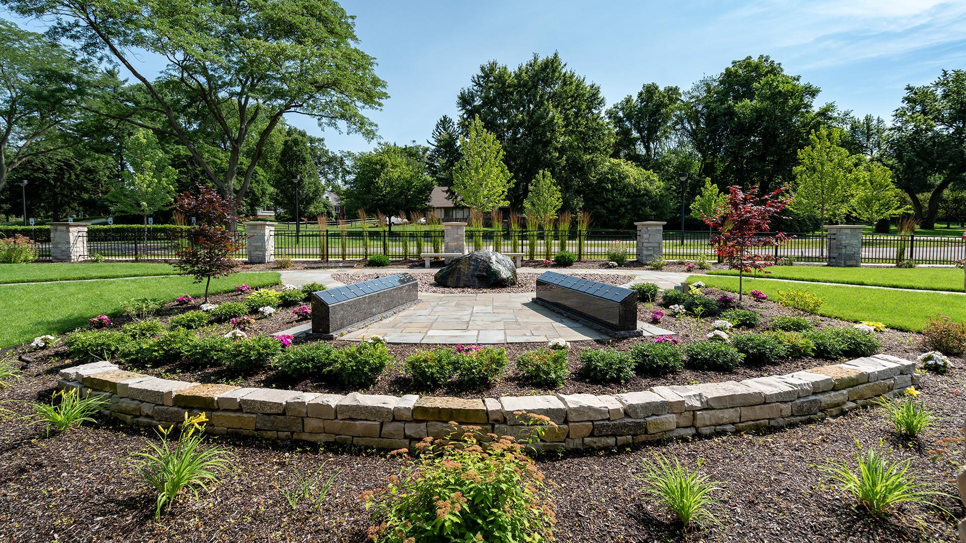 Garden area for a CM as owner's advisor project by Miller Diversified