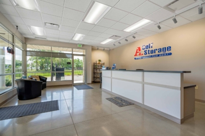 Customer entryway for storage facility construction project