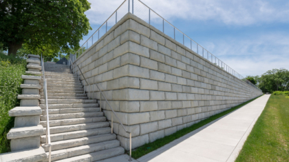 A staircase at Riverside Park in Perrysburg, Ohio