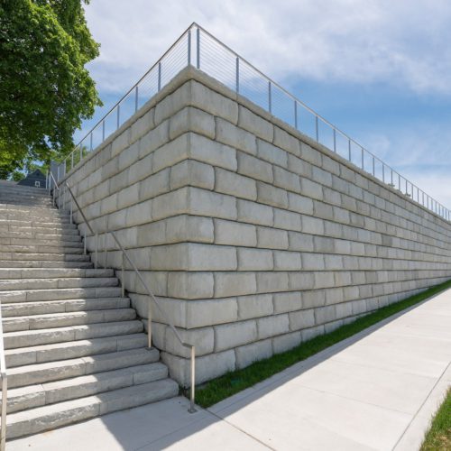 A staircase at Riverside Park in Perrysburg, Ohio