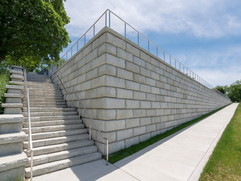 A staircase at Riverside Park in Perrysburg, Ohio