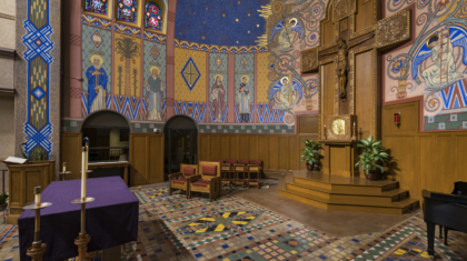 Miller Diversified served as Construction Manager as Owner's Advisor for St. Aloysius Catholic Church during the restoration of a historic mural
