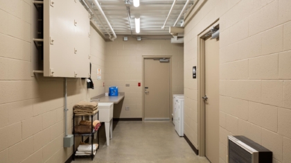 Laundry and utility hall from the Turtlecreek Firestation project