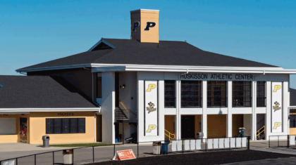 The Huskisson Athletic Center is a multipurpose athletic facility project completed for Perrysburg schools by the commercial construction team at Miller Diversified