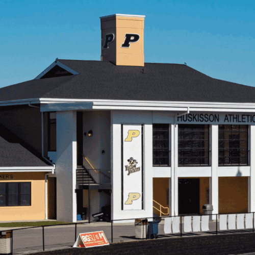 The Huskisson Athletic Center is a multipurpose athletic facility project completed for Perrysburg schools by the commercial construction team at Miller Diversified