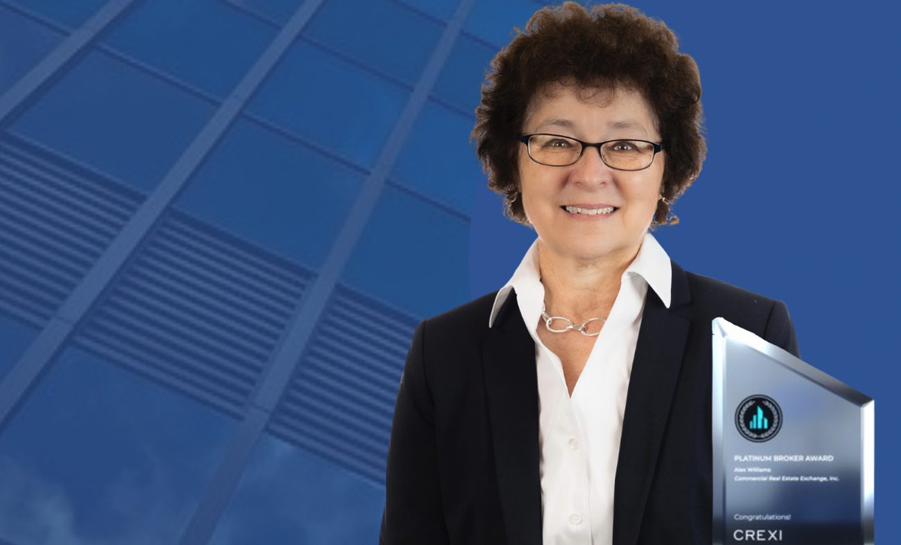 Miller Diversified Realty Agent Terry Declercq wins an award from Crexi for her outstanding work in commercial real estate.